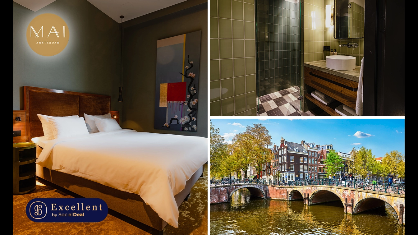 Hotel Mai Amsterdam, Overnachting voor 2 + ontbijt in hartje Amsterdam