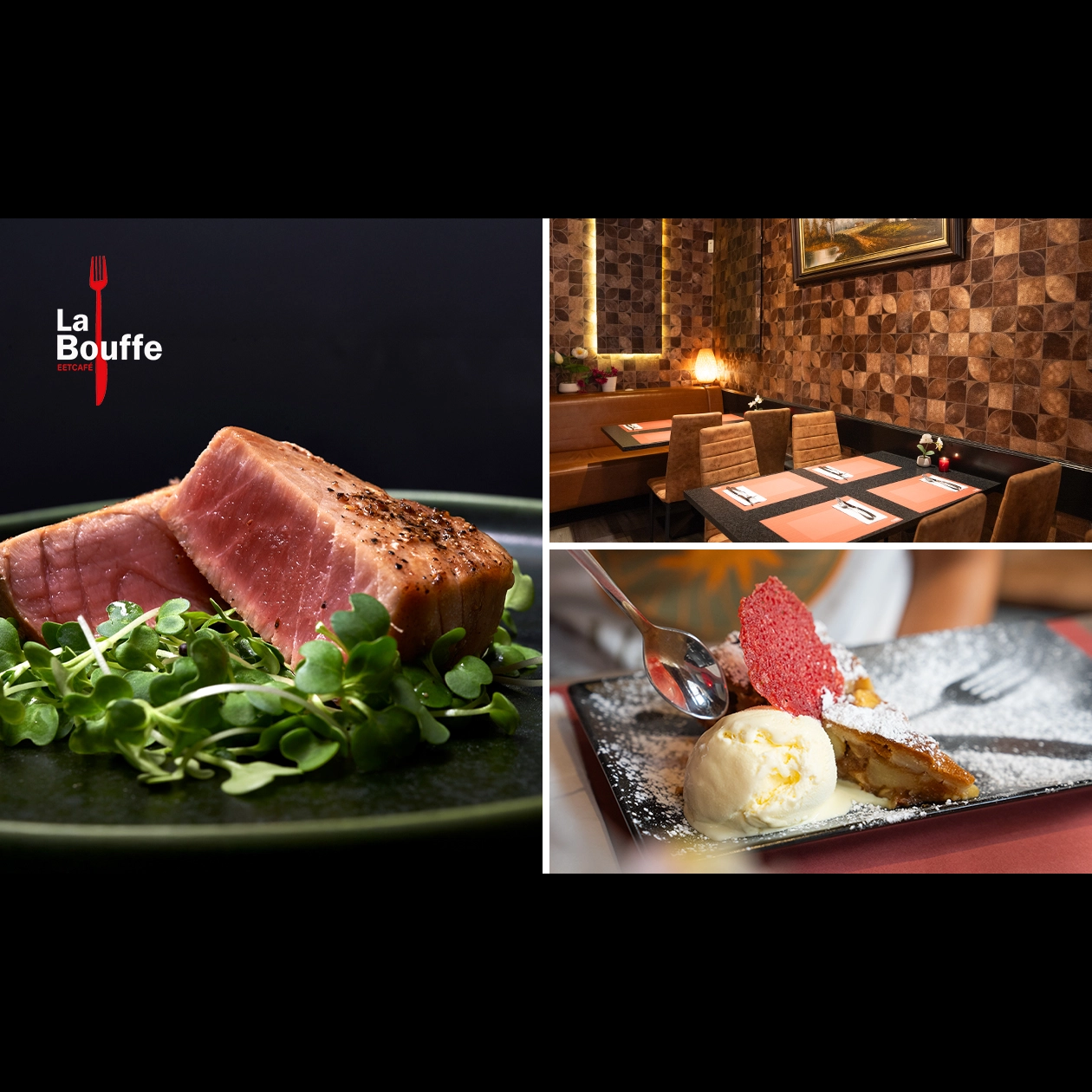 La Bouffe, 3-gangenlunch of -diner à la carte bij La Bouffe